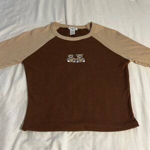 Brown/tan long sleeve top!
